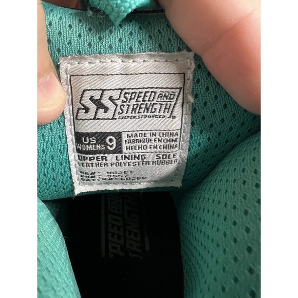 Speed and Strength Womens Black Nine Moto Motorcycle Riding Boots Sz 9 Mens 7.5 - Picture 7 of 7